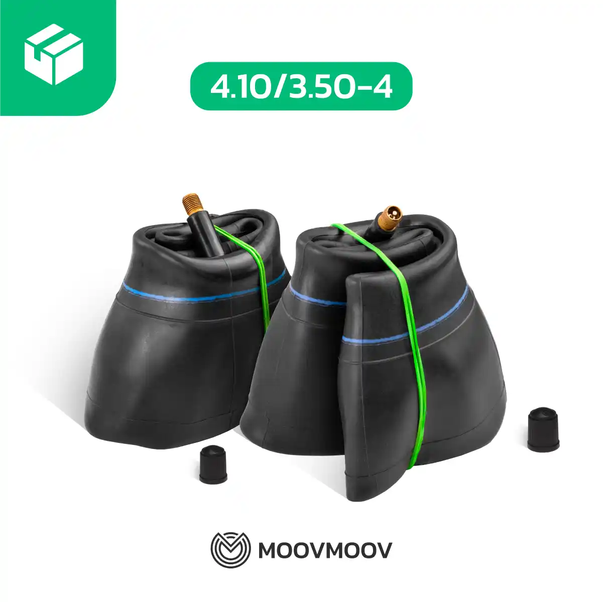 2 camere d'aria 4.10/3.50-4 carrello da giardino valvola diritta