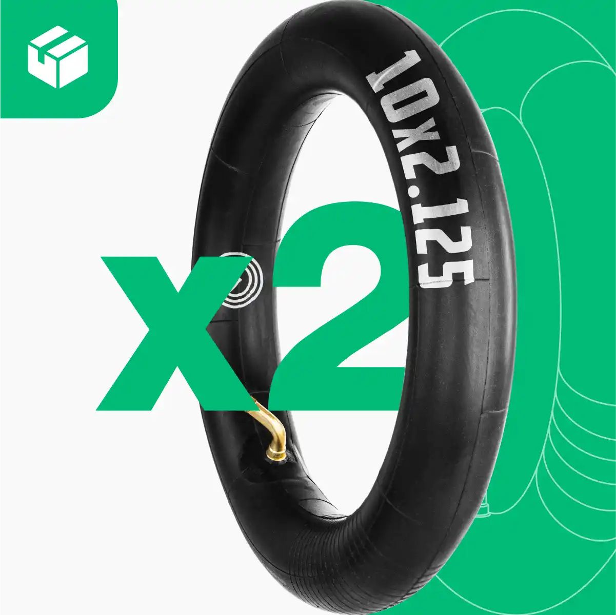 Camera d'aria 10 pollici valvola angolata monopattino 10x2.125