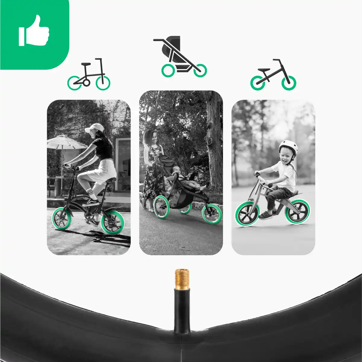 Camera d'aria 12 pollici balance bike