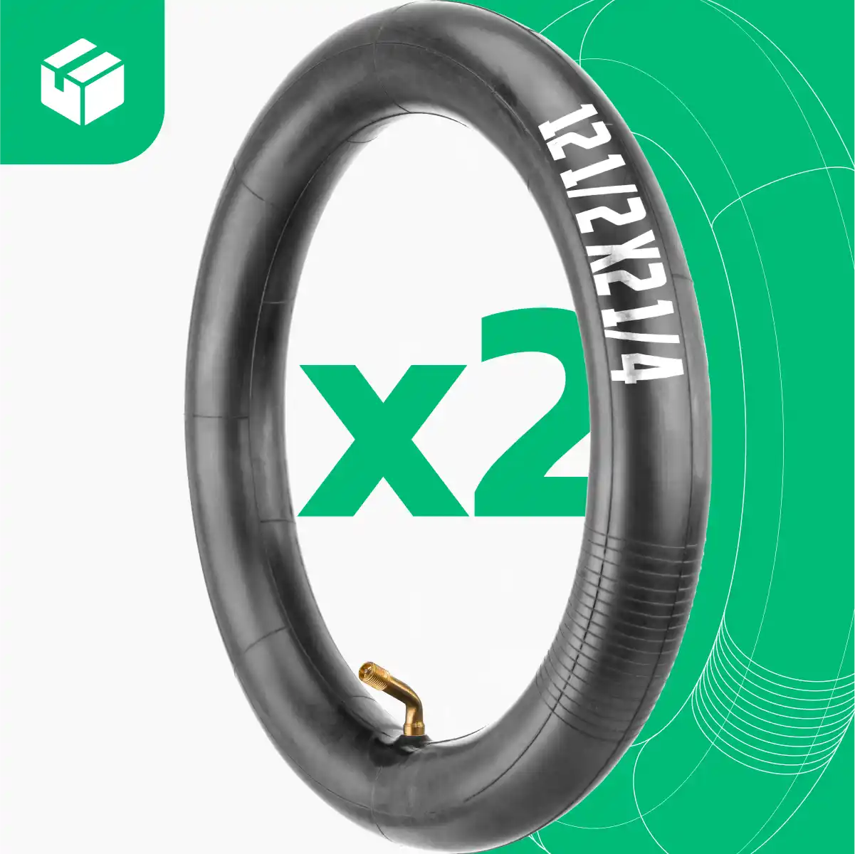 Camera d'aria 12x2 1/4 valvola 70/90