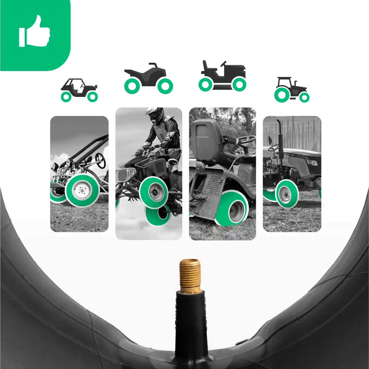 Camera d'aria 15 x 6 trattorino rasaerba