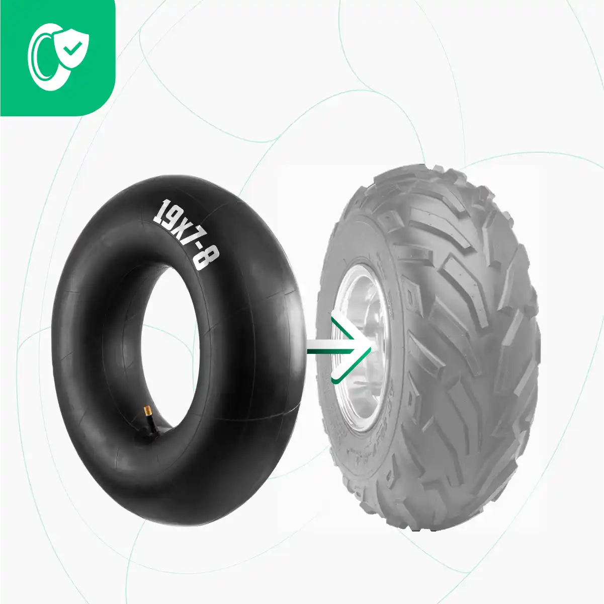 Camera d'aria 19 pollici trattorino rasaerba