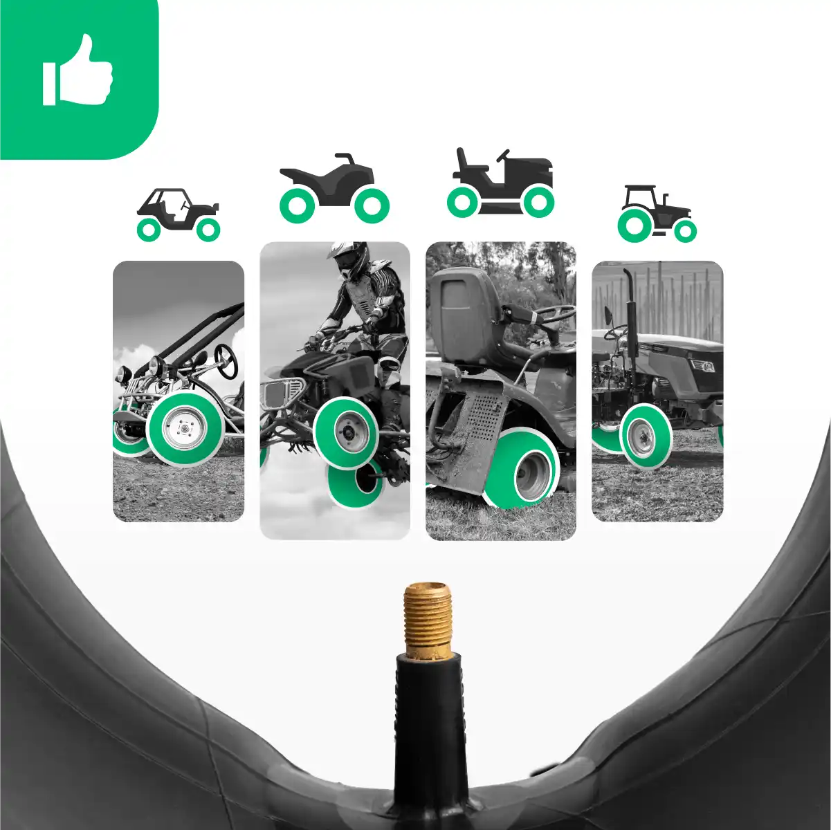 Camera d'aria 19 x 7 trattorino rasaerba