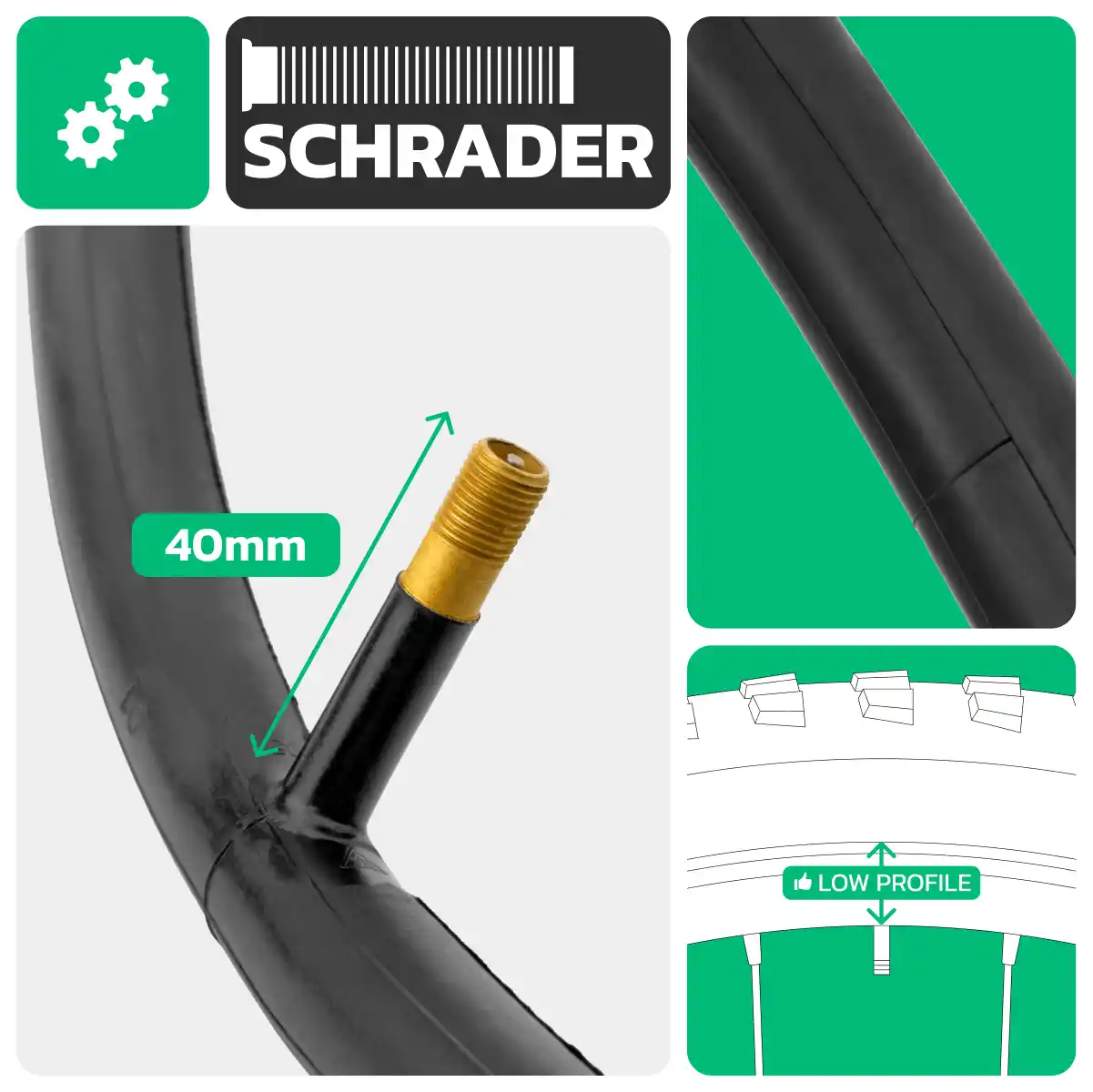 Camera d'aria 20x1.10 > 1.40