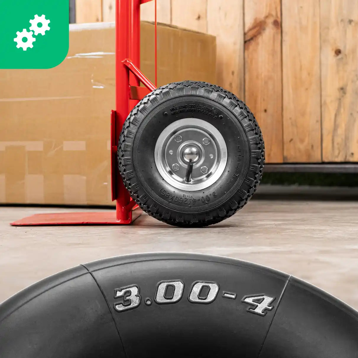 Camera d'aria 3.00-4 carretta valvola dritta