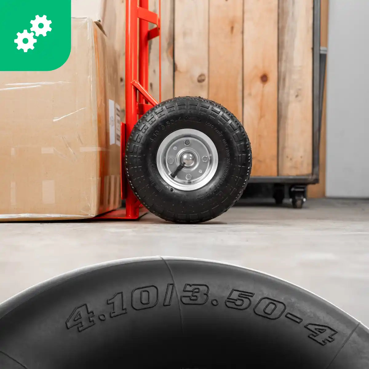 Camera d'aria 4.10/3.50-4 carrello da giardino valvola dritta