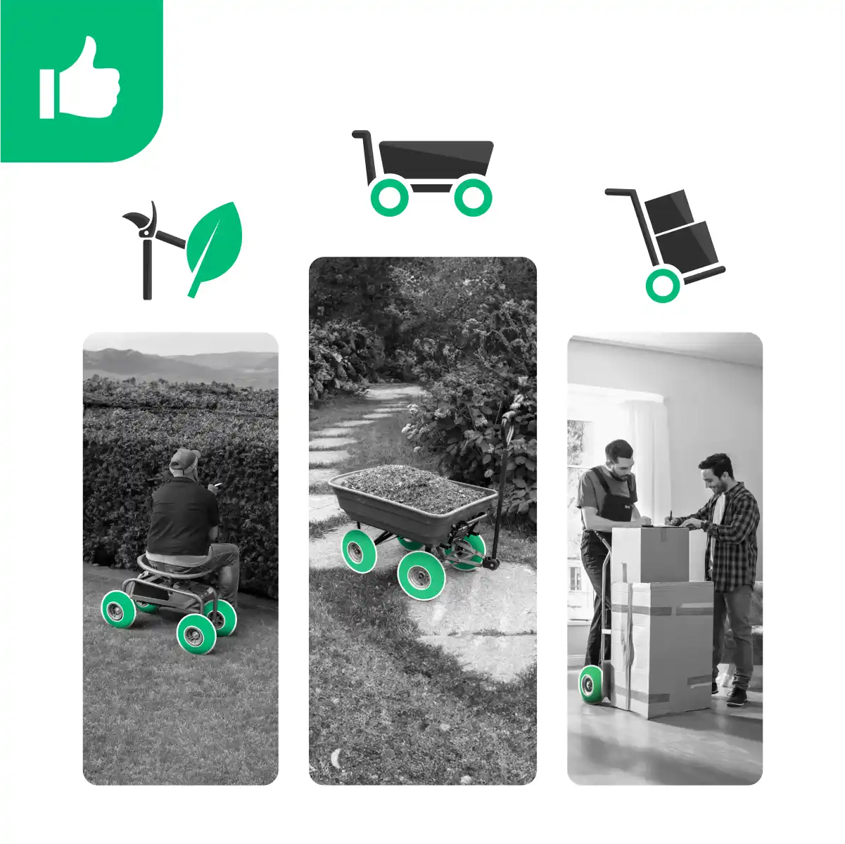 Camera d'aria 4.10/3.50-4 carriola valvola dritta