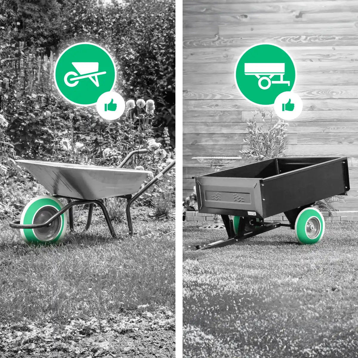 camera d'aria 4.80/4.00-8 rimorchio da giardino valvola piegata