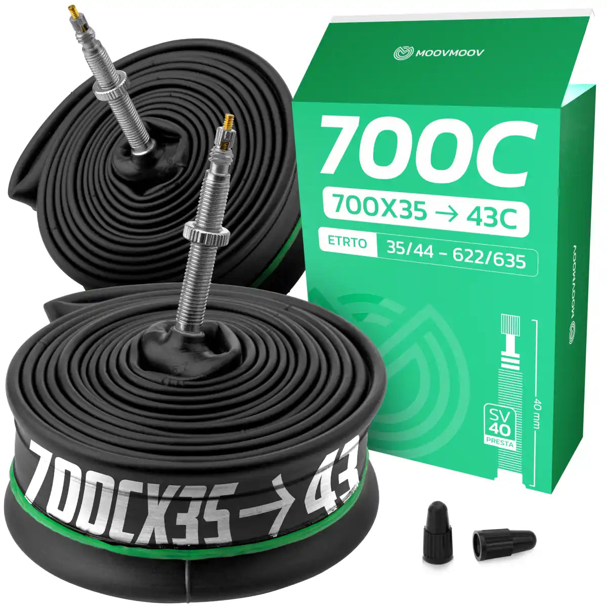 Camera d'aria 700Cx35-43 Valvola Presta 40mm