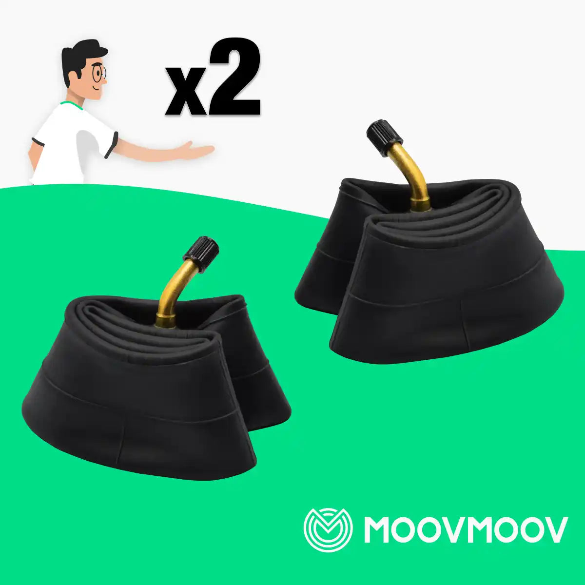 Camera d'aria 8 pollici valvola curva 45