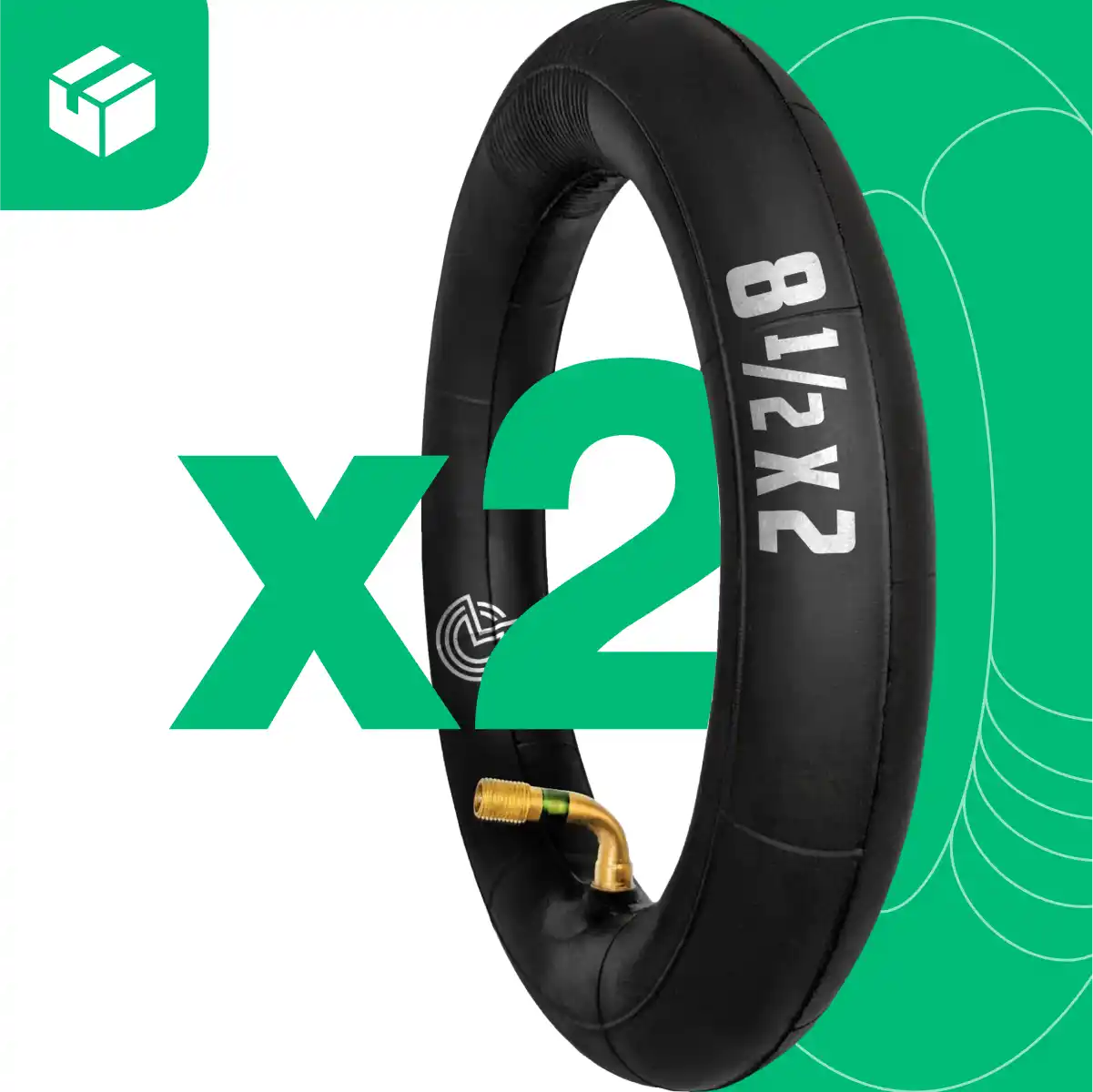 Camera d'aria 8 pollici valvola curva