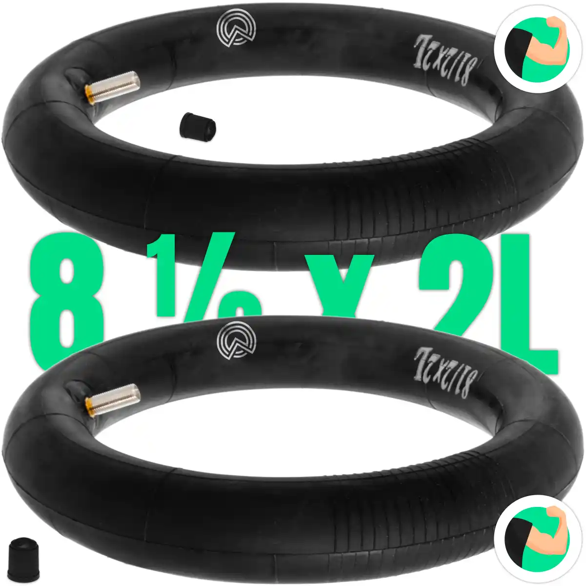 Camera d'aria 8 pollici valvola dritta