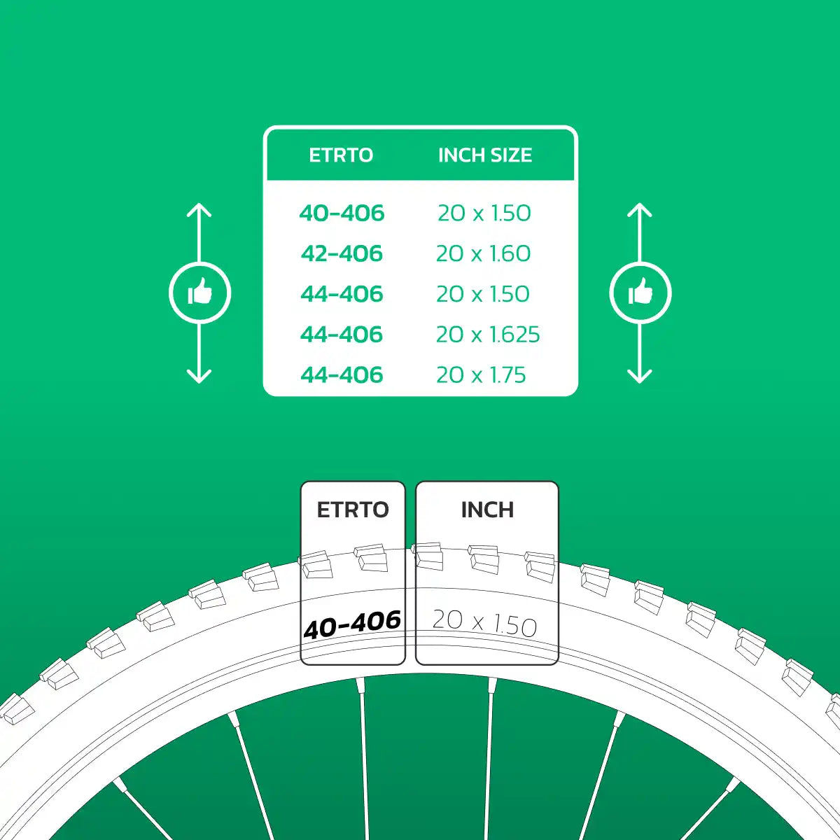 Camera d'aria compatibile 20x1.50 > 1.75 bici bambino