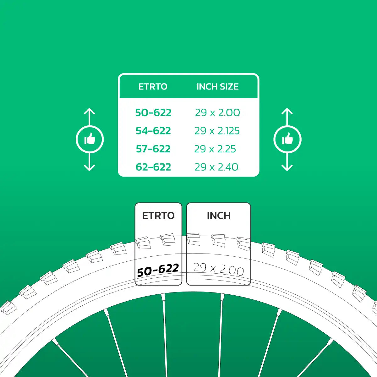 camera d'aria compatibile 29x2.00 > 2.40 valvola presta 40mm