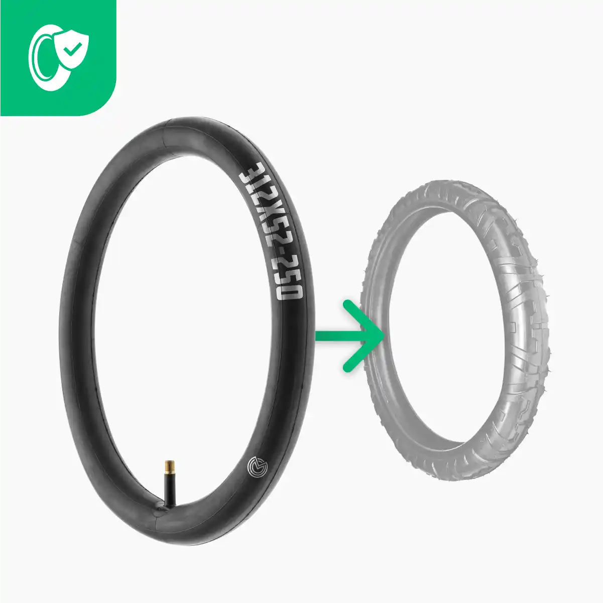 Camera d'aria per balance bike 12 pollici