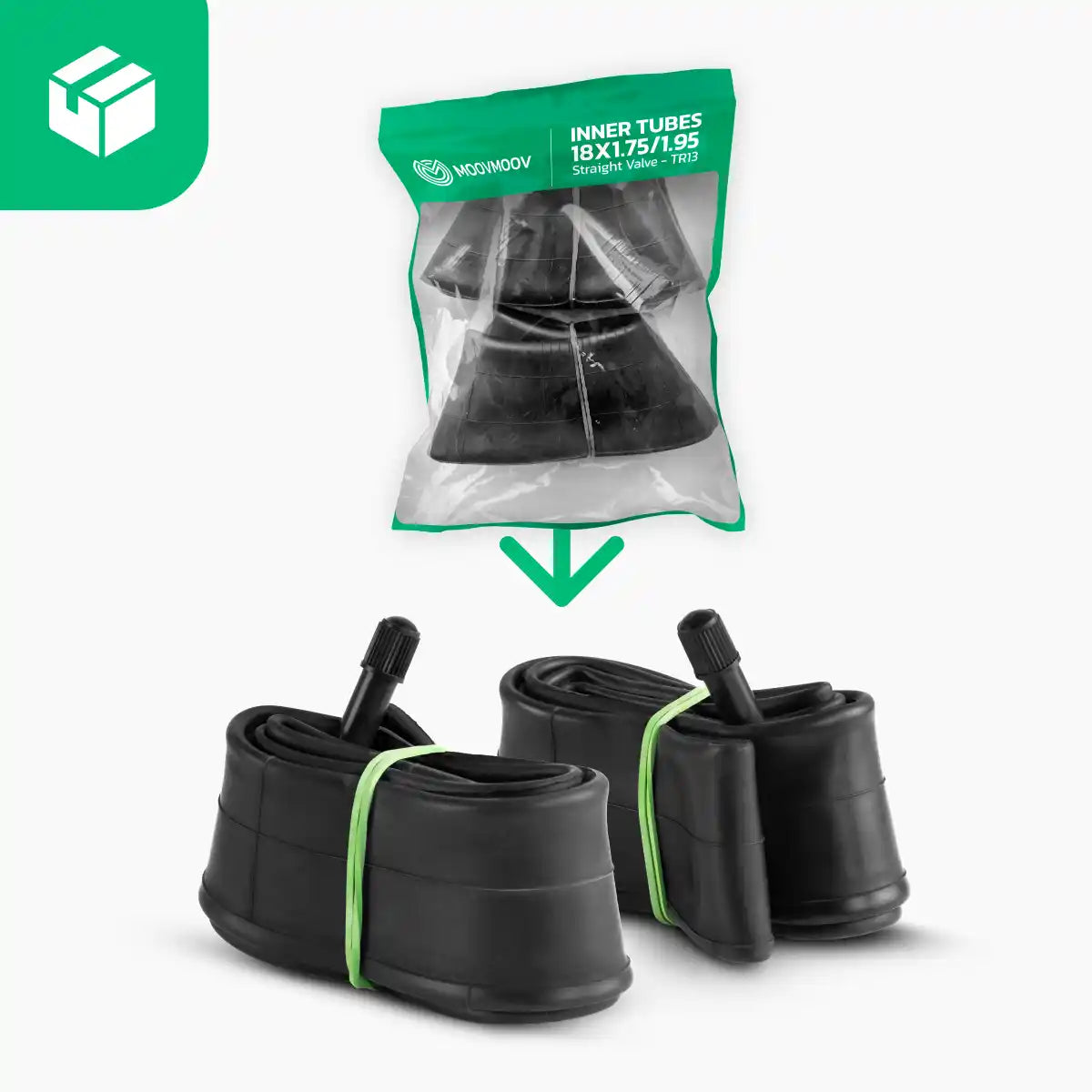 Camera d'aria per bicicletta senza pedali 18 x 1 75 1 95