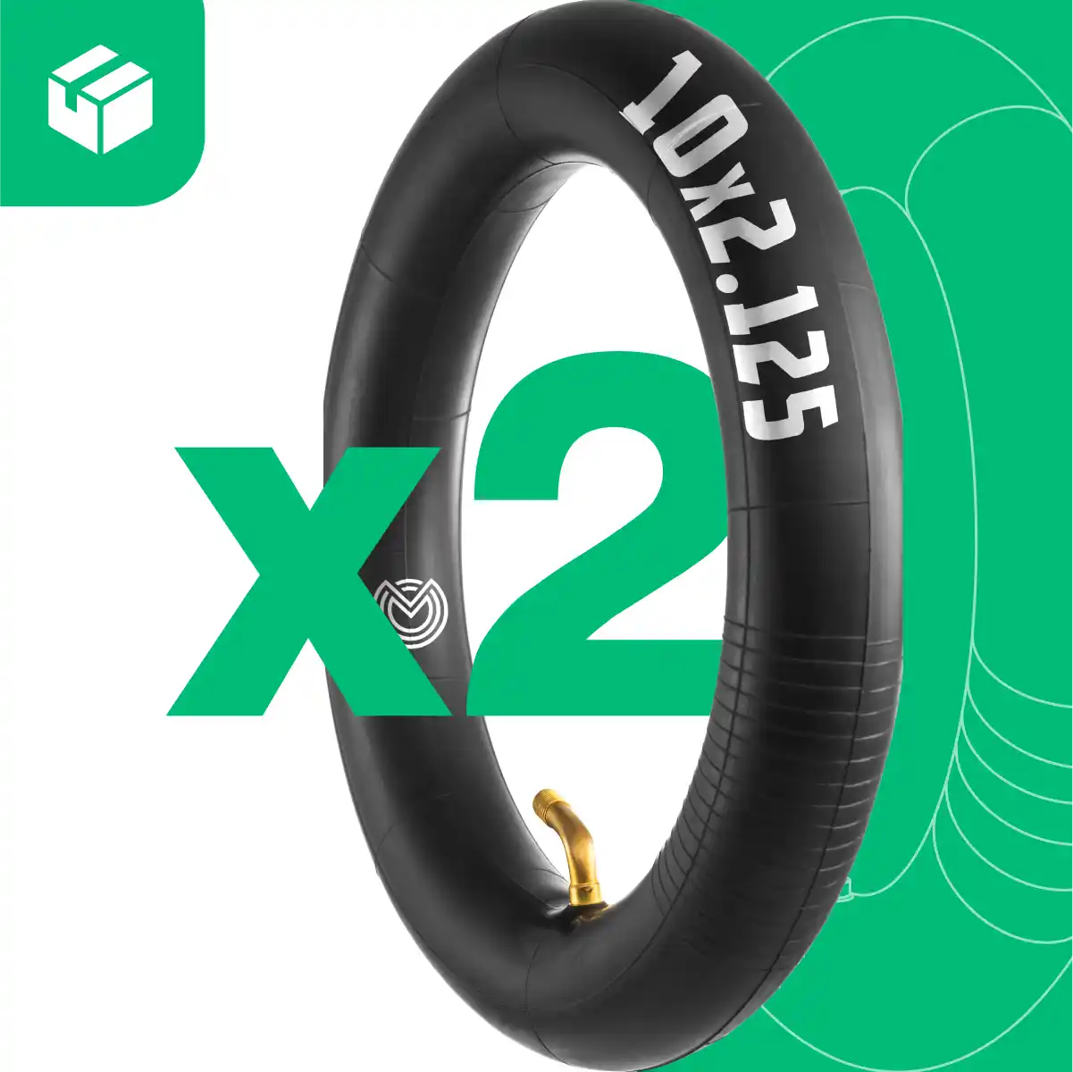 Camera d'aria hoverboard 10x2.125 valvola piegata 70/0