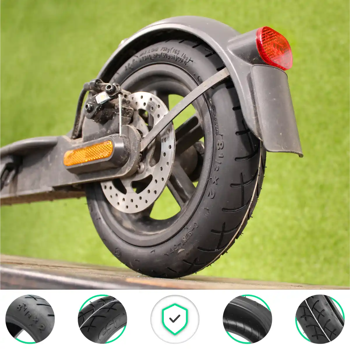 Camera d'aria pneumatico 8 1/2x2 l