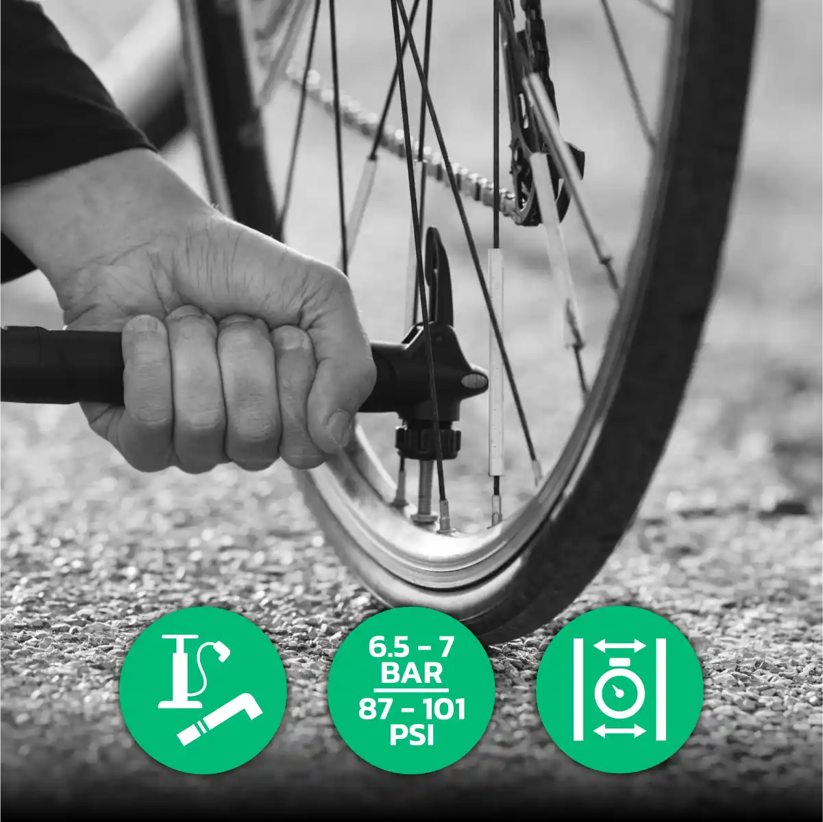 camera d'aria copertone bici da corsa 700cx18-25 valvola presta 60mm