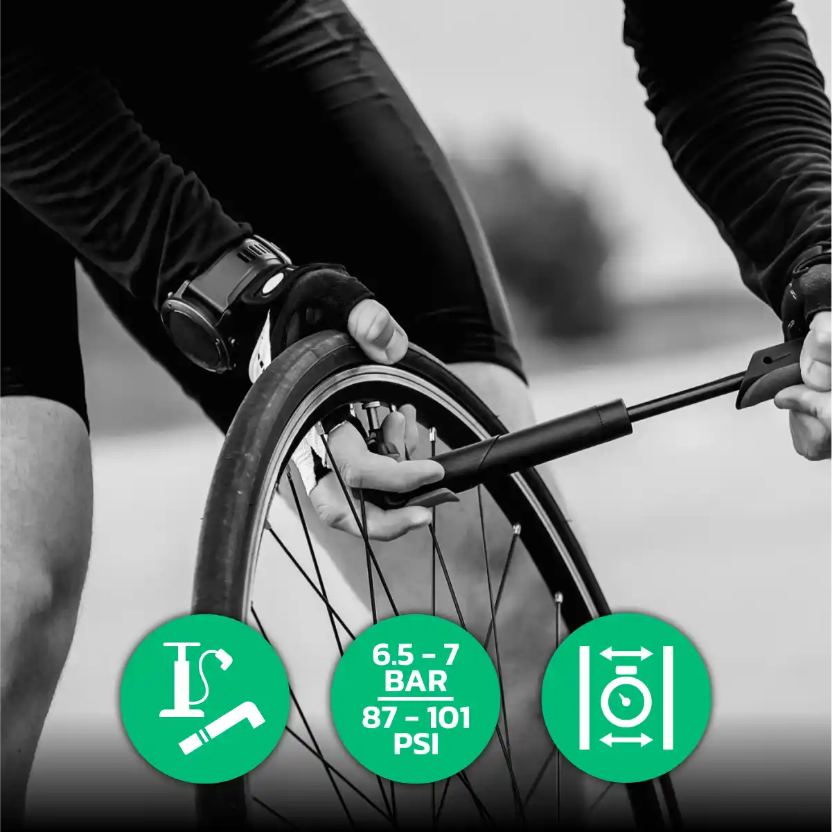 camera d'aria pneumatico bici da corsa 700cx18-25 valvola presta 80mm