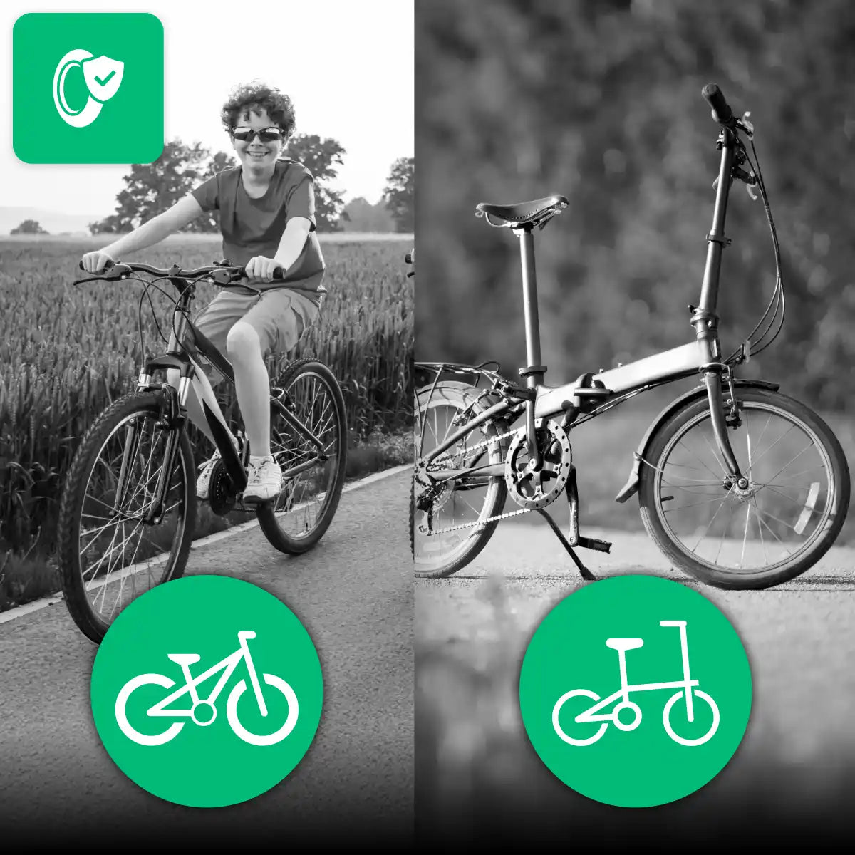 Camera d'aria pneumatico bicicletta bambino 24x1.50 > 1.85 valvola Schrader