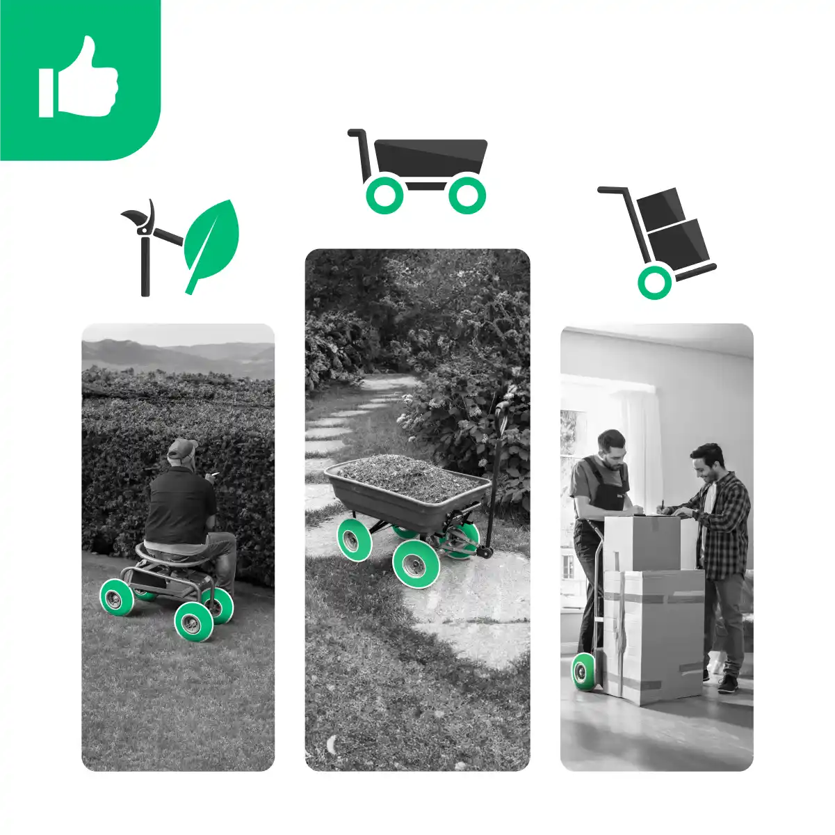 Camera d'aria per pneumatico carrello 4 10