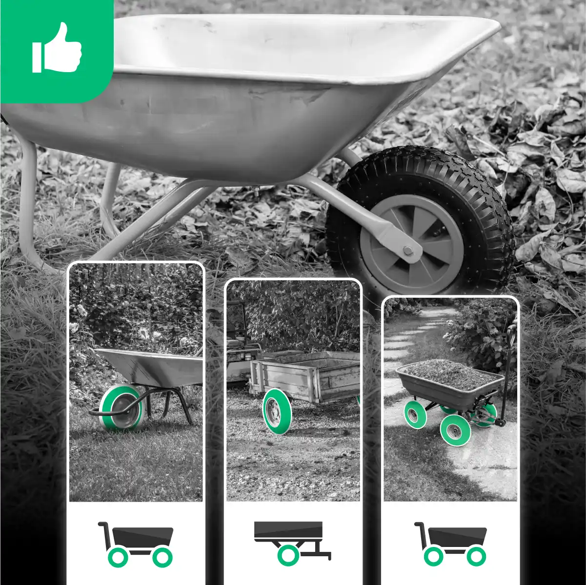 Camera d'aria rimorchio da giardino 3.50-6 valvola angolata