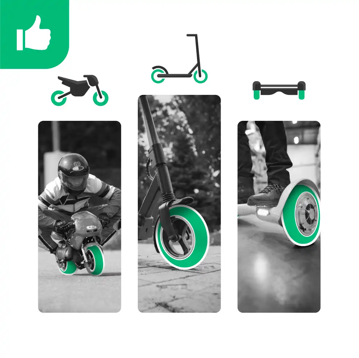 camera d'aria monopattino 10 pollici valvola angolata