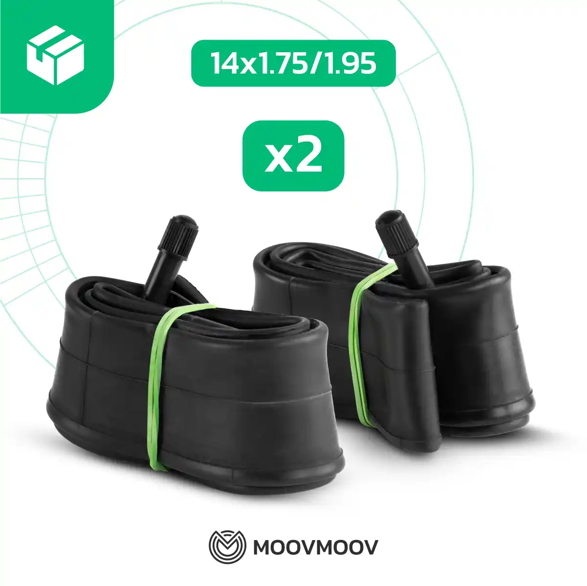 Camera d'aria bici bambino valvola dritta 14 x 1 75 1 95