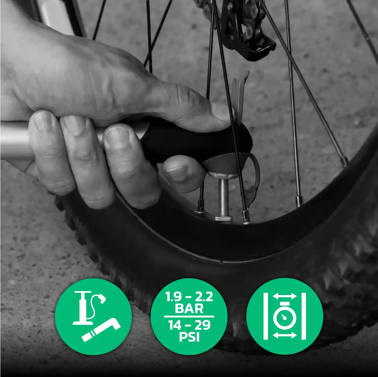 camera d'aria mtb 26x2.15 > 2.40 valvola presta 40mm