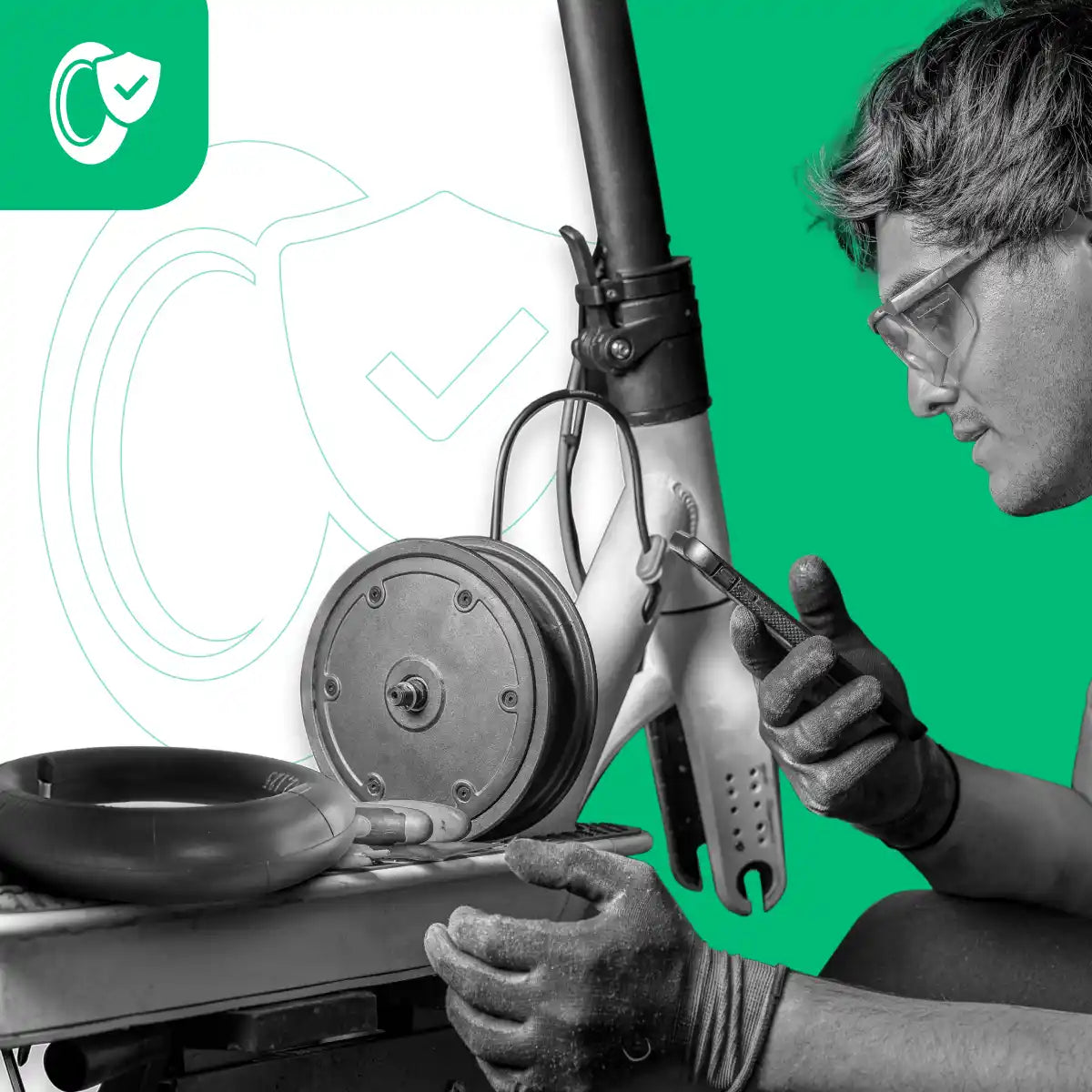 Camere d'aria 10x2.125 valvola piegata