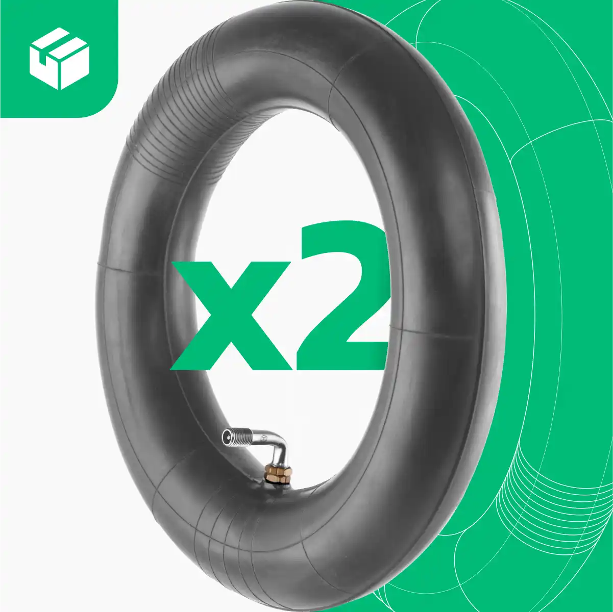 Camere d'aria 10x2 valvola 90