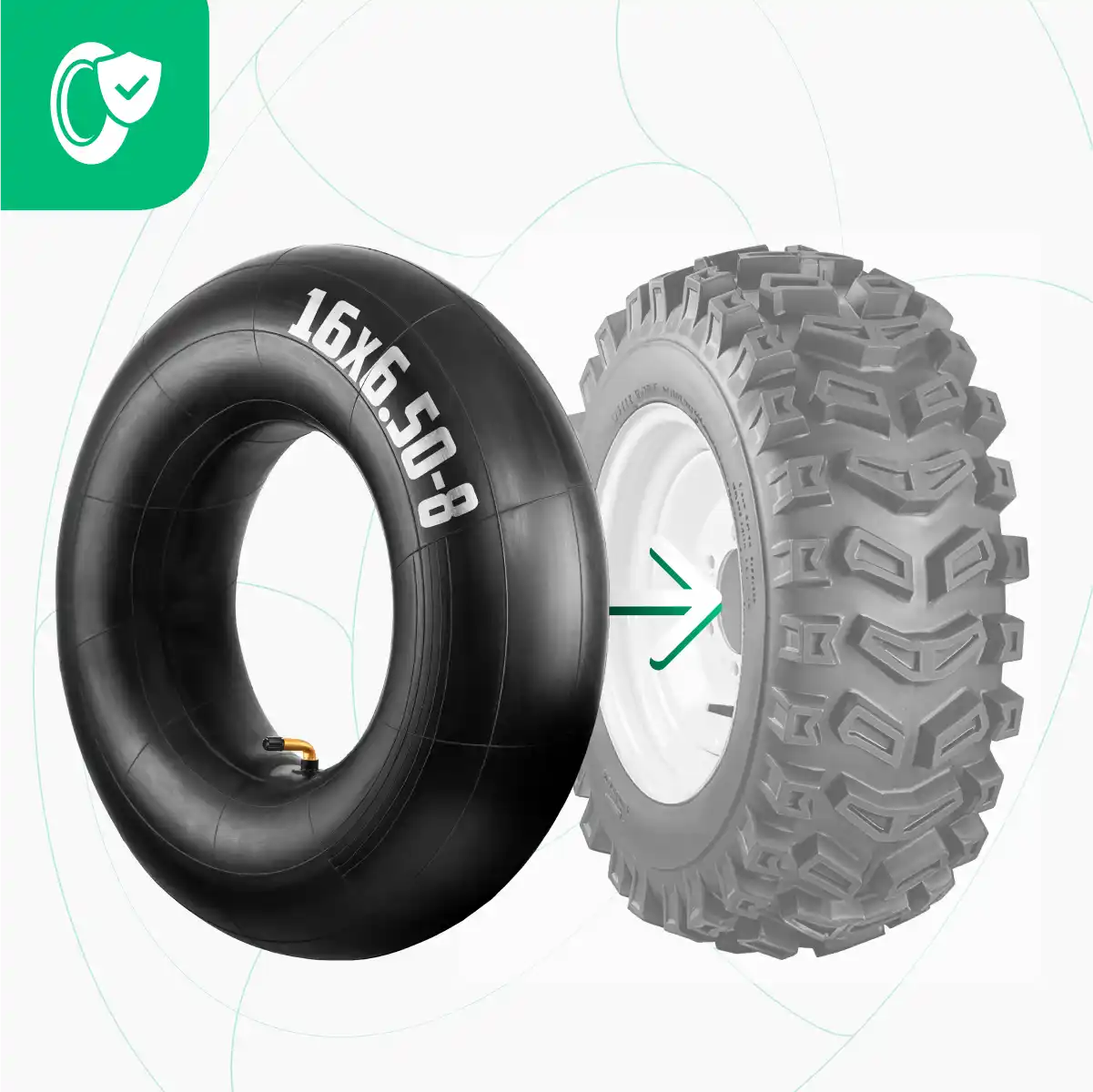 Camere d'aria 16x6.50-8 buggy