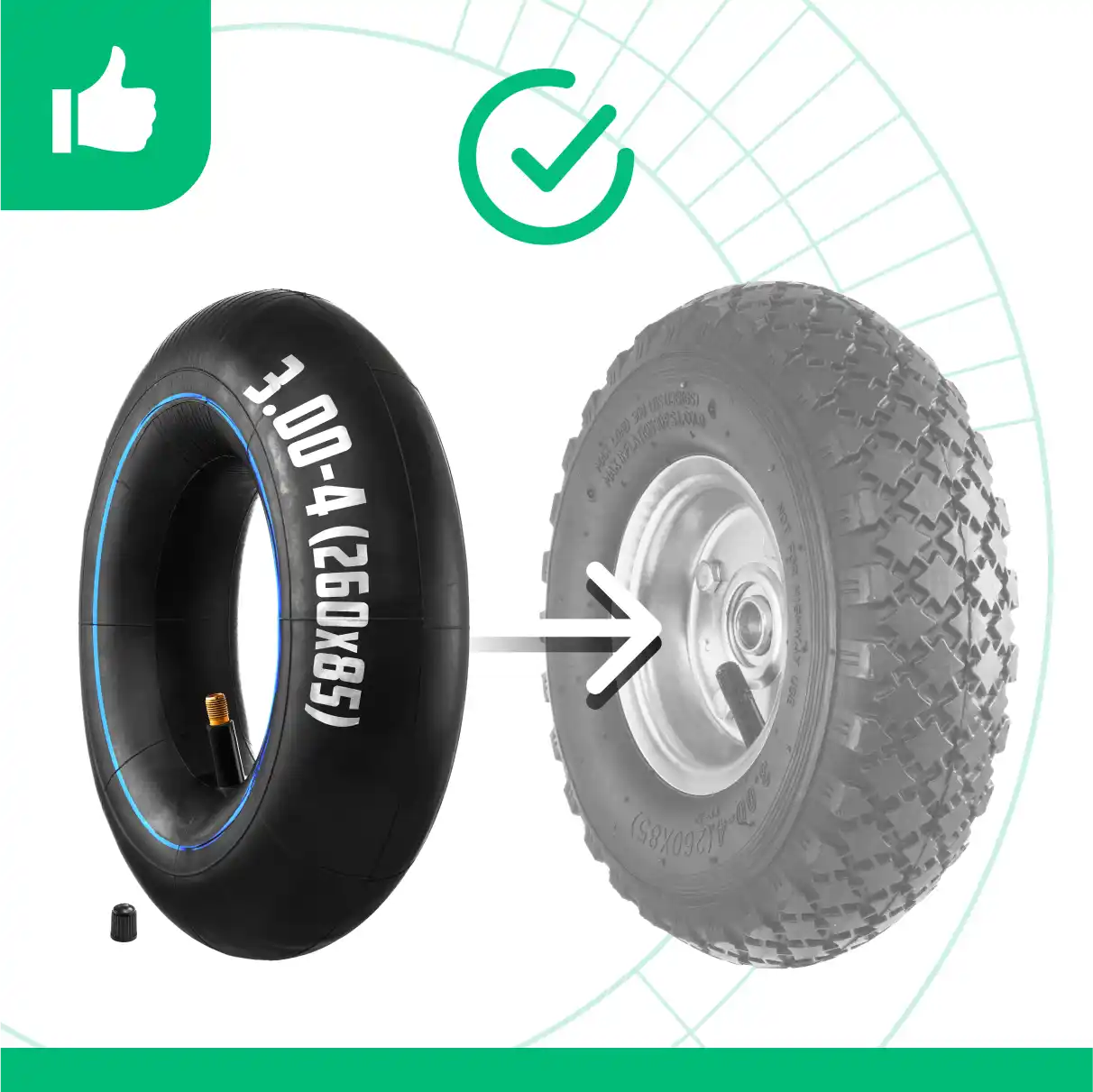 Camere d'aria 260 x 85