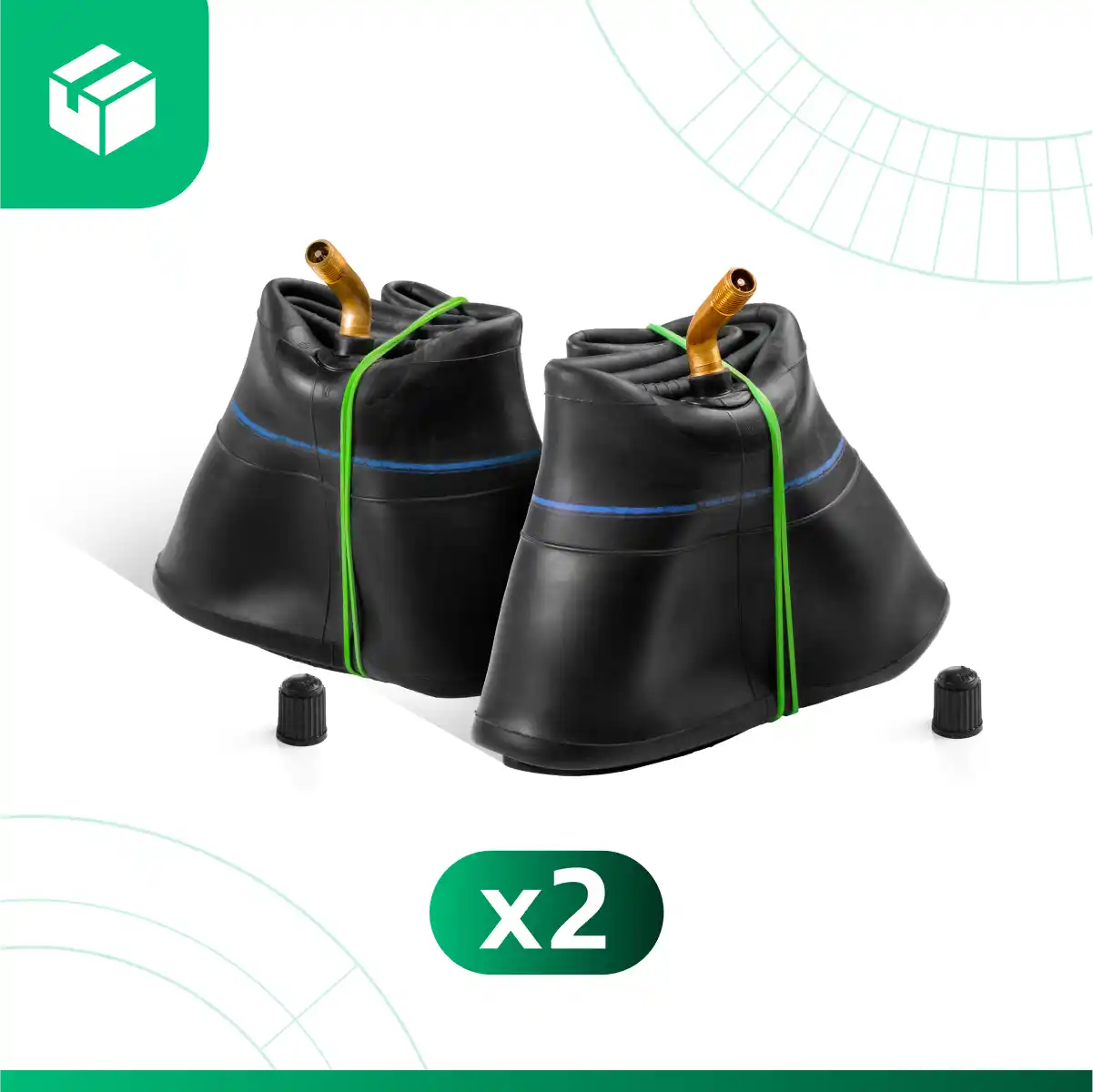 Camere d'aria 4.80/4.00-8 carriola valvola curva