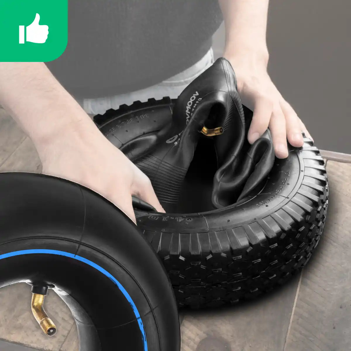 Camere d'aria carrello da giardino 3.50-6 valvola angolata