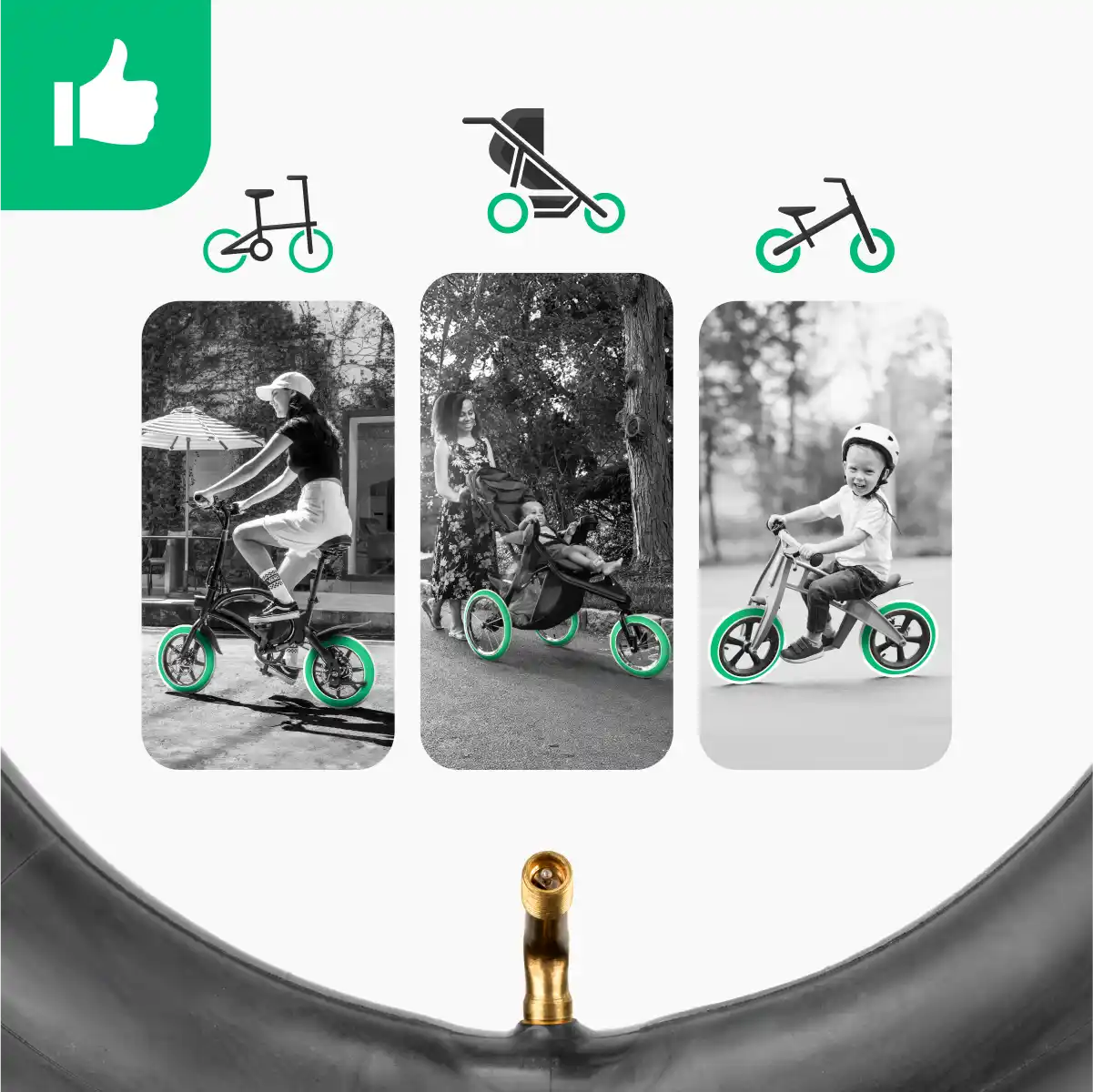 Camere d'aria 12 1/2 x 2 1/4