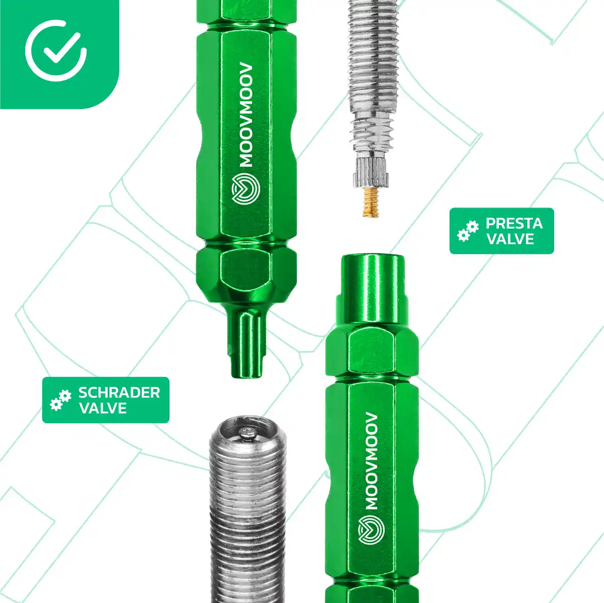 Smonta valvola camera d'aria