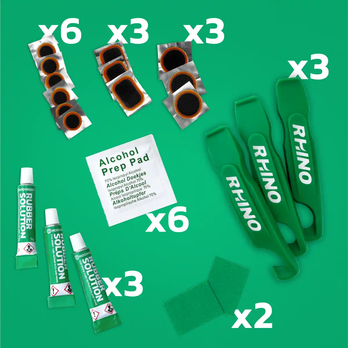 Kit di riparazione ruota piccola camera d'aria per bici