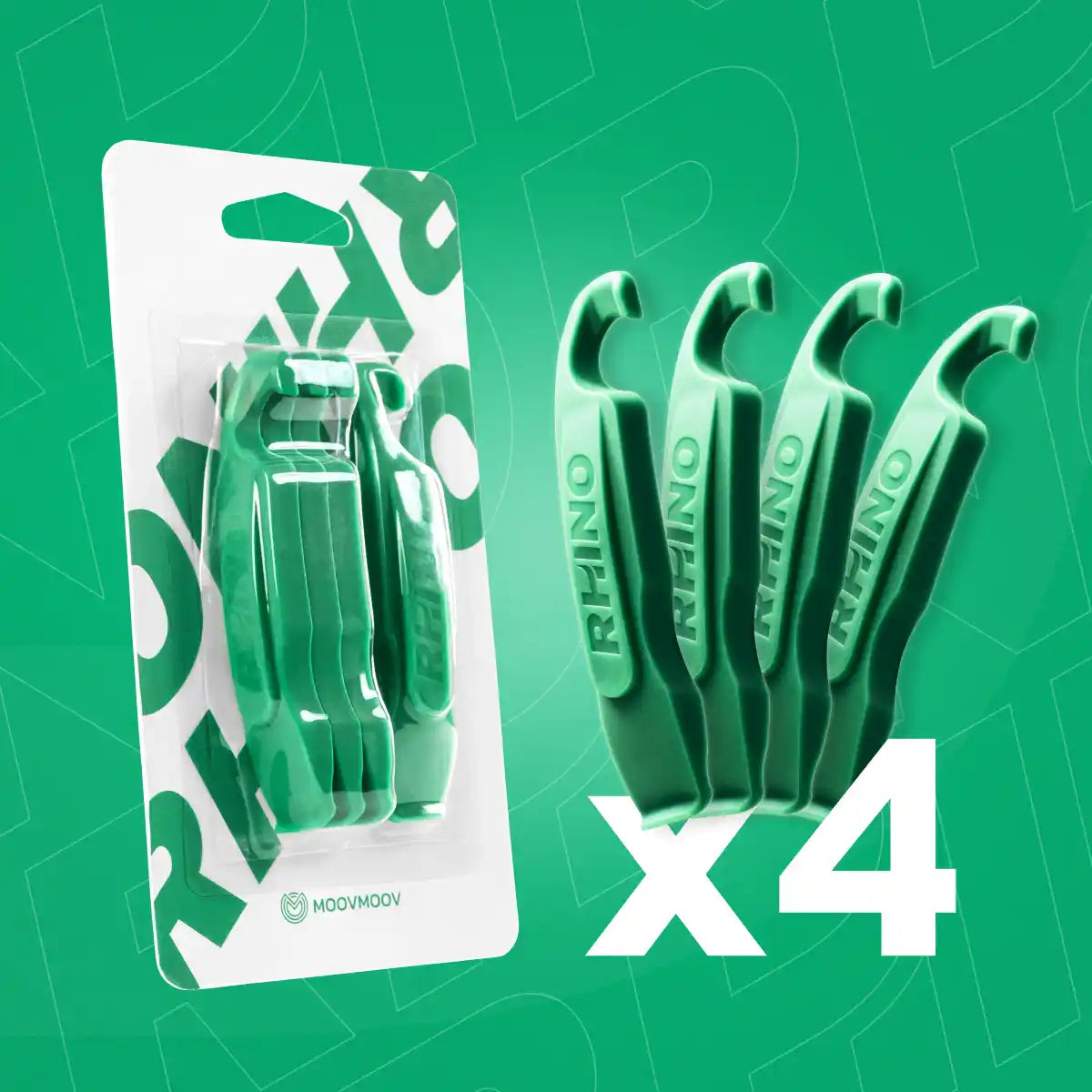 Pacchetto di 4 leve per pneumatici bici