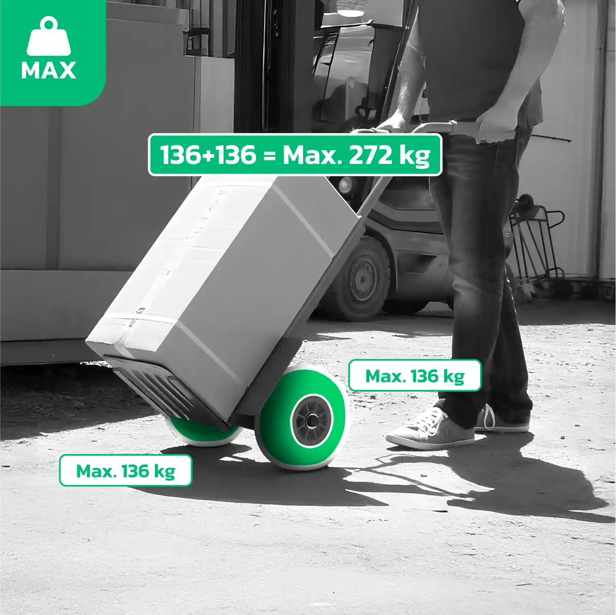 Pneumatico 3.00-4 carretta resistente con calotta autobloccante