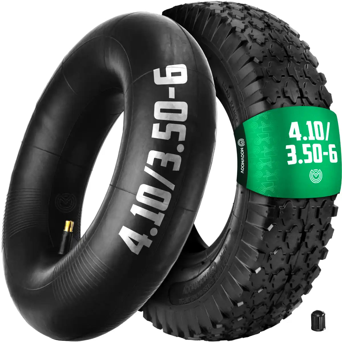 Pneumatico 3.50-6 con Camera d'aria Valvola dritta