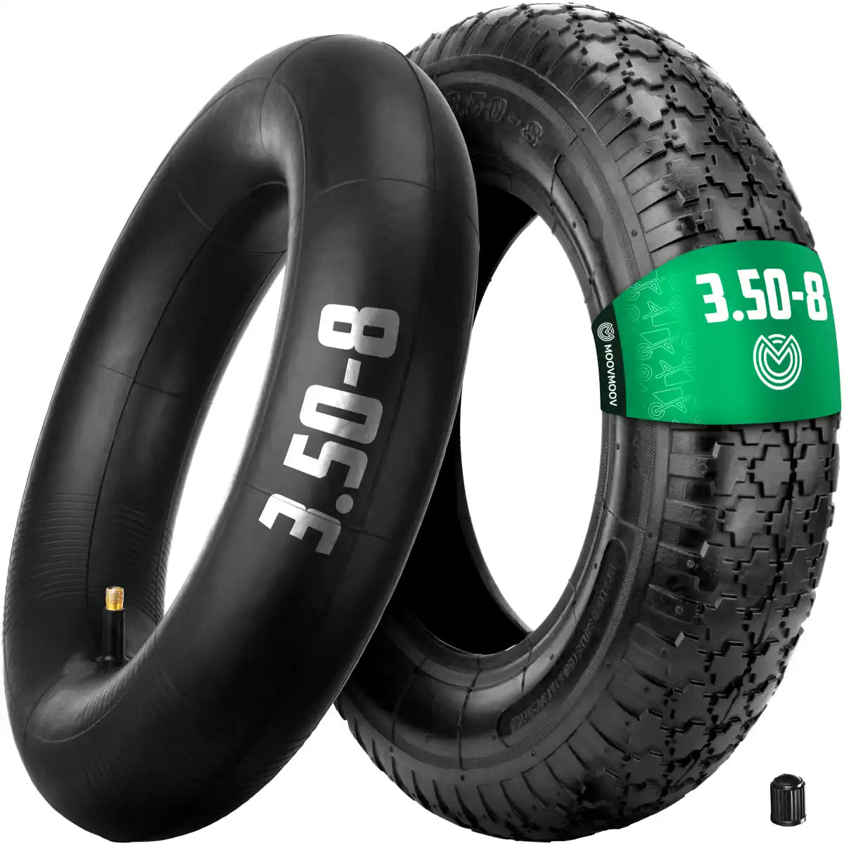 Pneumatico 3.50-8 con Camera d'aria Valvola dritta