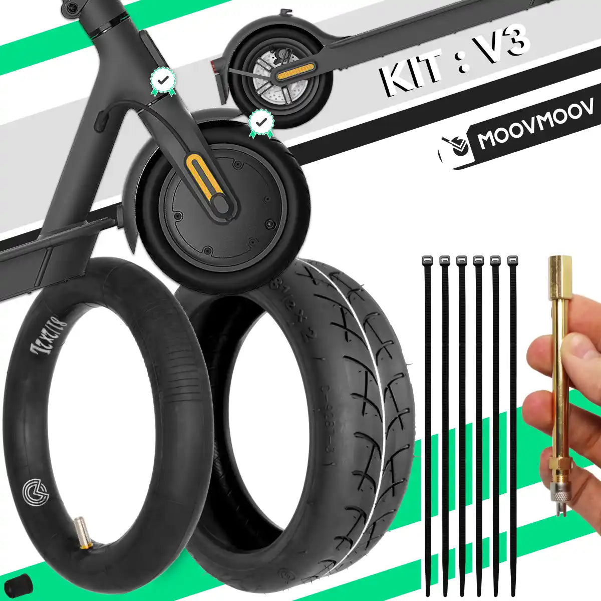 Pneumatico e camera d'aria 8.5x2 xiaomi