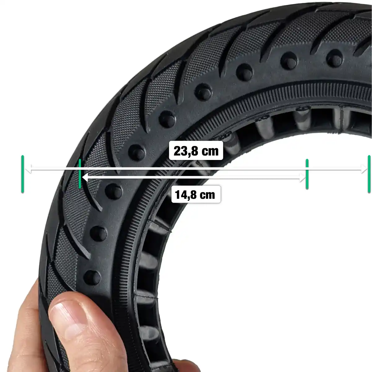 Pneumatico pieno per monopattino 10x2 5