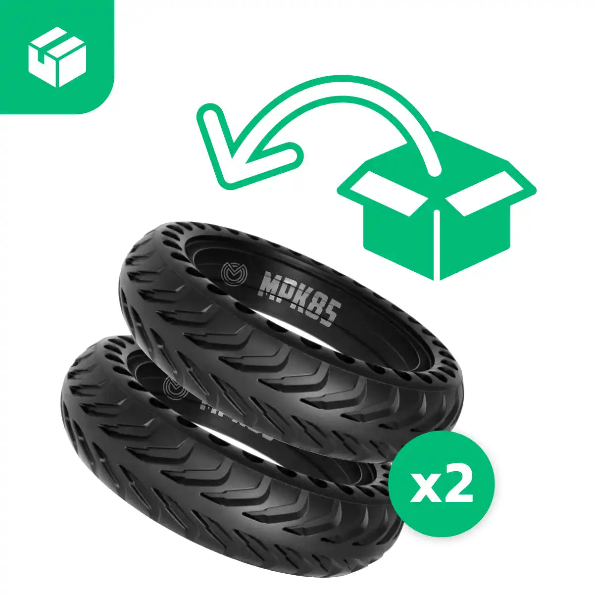 Pneumatico pieno per monopattino 8.5x2