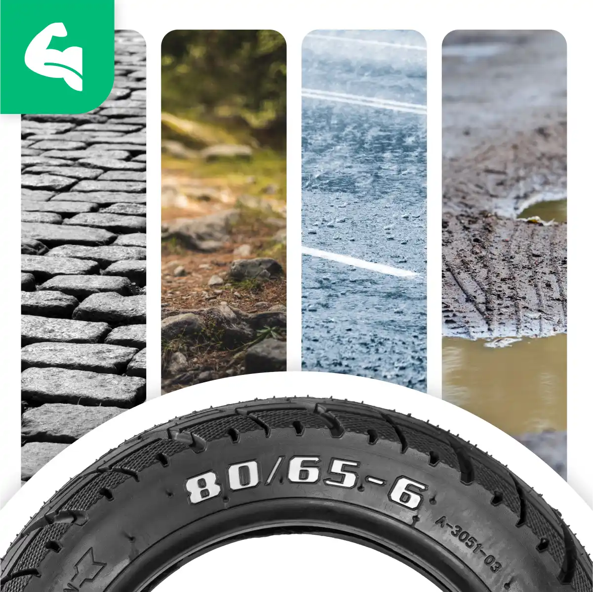 Pneumatico monopattino 10 pollici