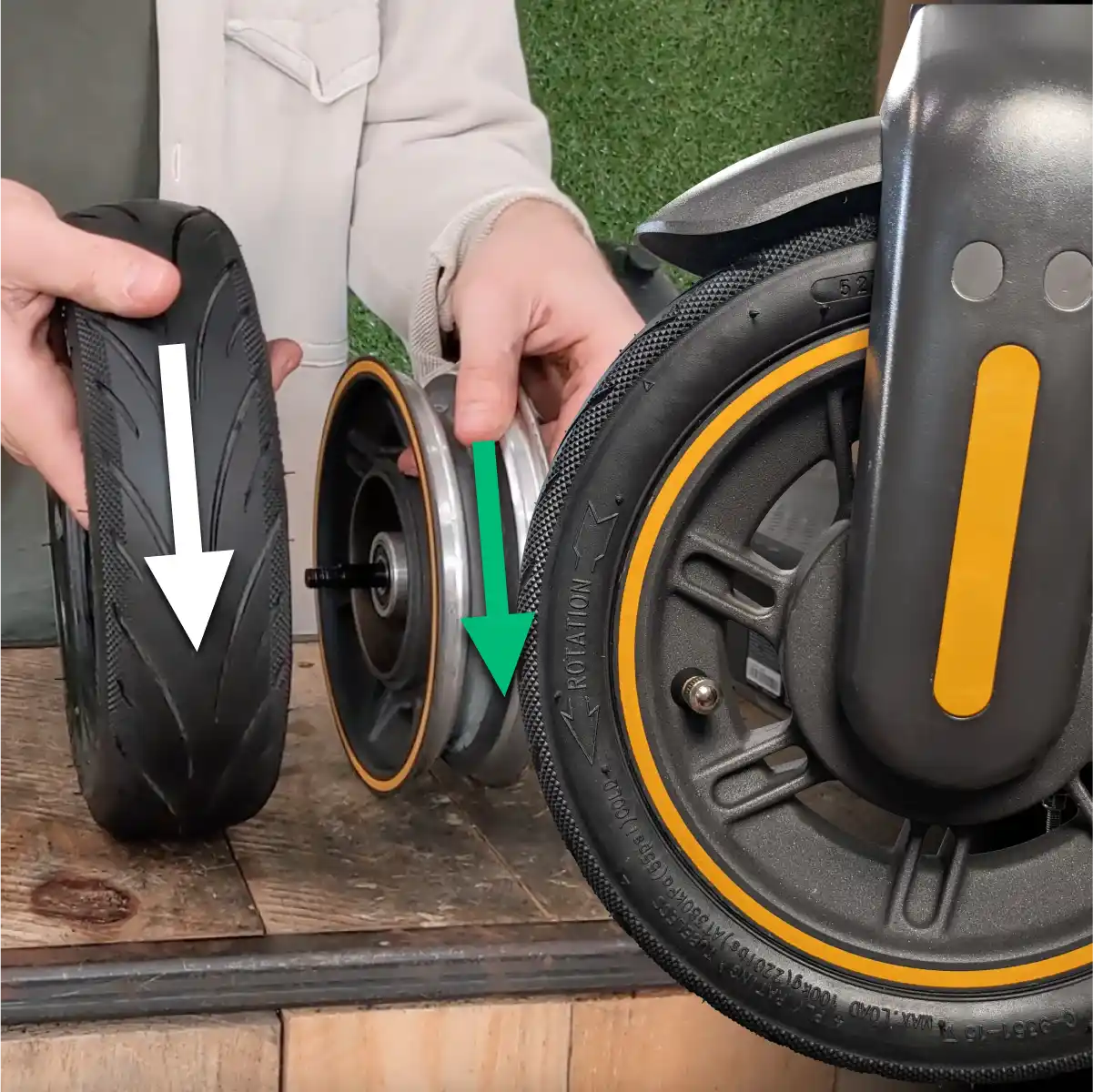 Pneumatico tubeless antiforatura 60 70 6 5