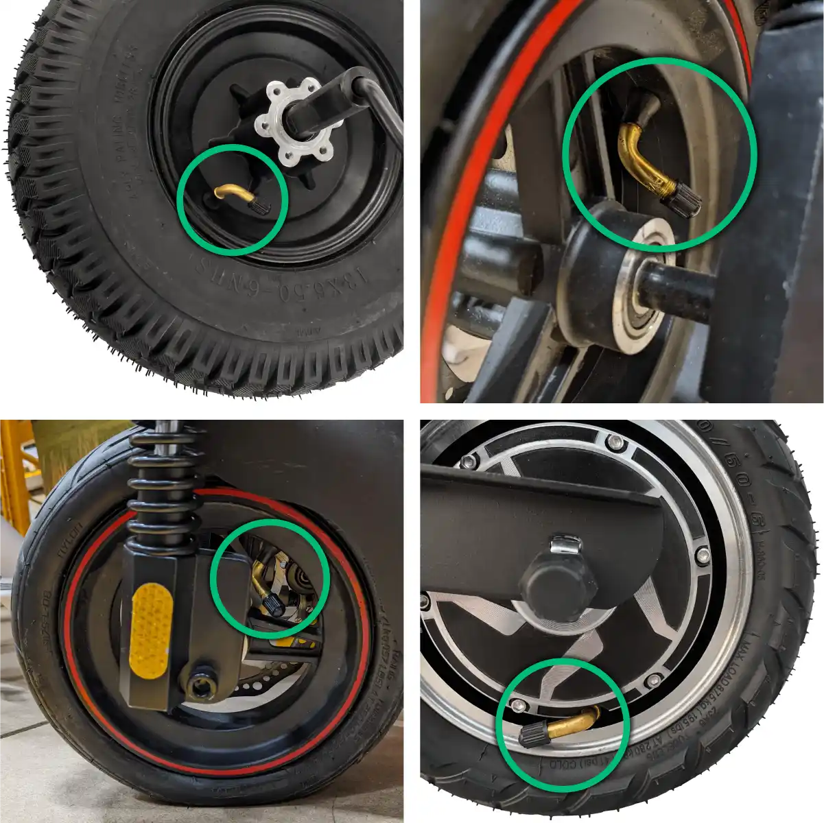 Valvola piegata per pneumatico tubeless monopattino
