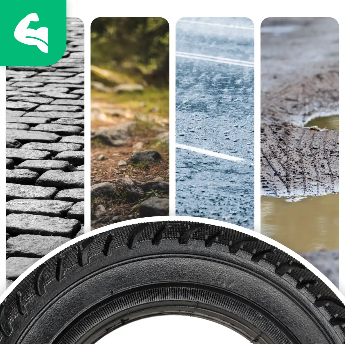 Ruota antiforatura monopattino 200 x 50